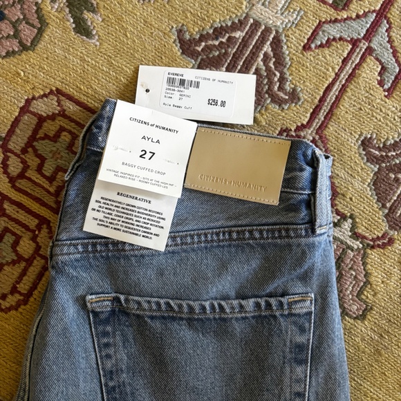 Citizens Of Humanity Blue Wide Leg Jeans - Picture 2 of 8